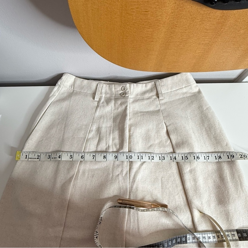 Commense Linen Blends Casual Pants Set Khaki Small NWT - Picture 12 of 16